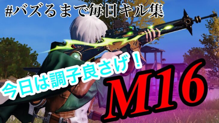 【12日目】音ハメで魅せるm16キル集!! 【荒野行動/キル集/m16】