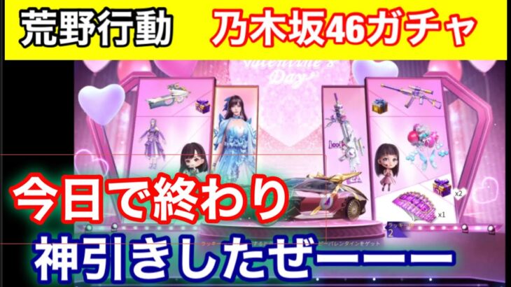 【荒野行動】乃木坂46ガチャ、最終日に１万円分引いたら完全勝利しましたw