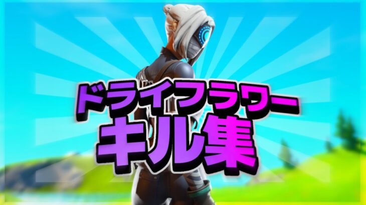 【ドライフラワー】対面最強のキル集！！【フォートナイト/fortnite】