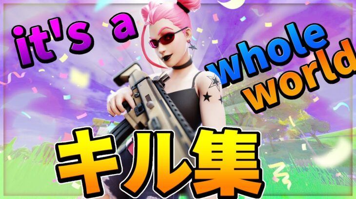 【it’s a whole world】神視点のキル集【Fortnite/フォートナイト】