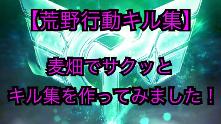 【荒野行動キル集】麦畑でサクッとキル集を作ってみました！【LE〆藍都】