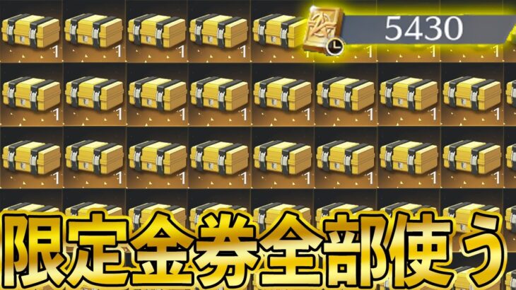 【荒野行動】消滅直前に限定金券を全部使って一気にガチャ引いた結果。終了直前に奇跡が..!?