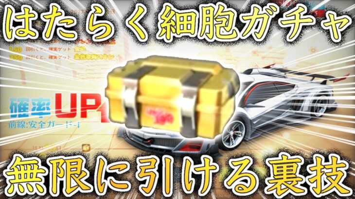 【荒野行動】はたらく細胞ガチャを無限に引ける裏技‼︎【はたらく細胞コラボ】