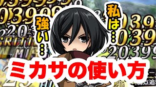 【ラスクラ×進撃の巨人】ミカサの使い方！新規様＆初心者向けおすすめスキル！ミカサのア〇ーナ向けスキルセット！進撃の巨人コラボ！