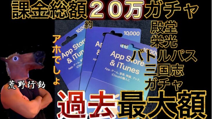 課金総額約20万円ガチャ祭り！今回で当分お別れです！焼肉〆ハム団長