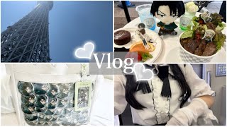 【vlog】量産型ヲタクの1日￤渋谷109🛍￤進撃の巨人ツリービレッジコラボカフェ☕️