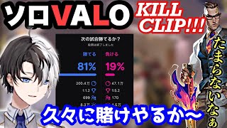 【勝ち負け賭博!!!】Kamitoのカッコいい爆速キルシーン(Part35)【VALORANT/キル集/かみと/切り抜き】