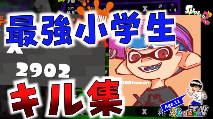 XP2900最強小学生によるキル集【スプラトゥーン２】【キル集】