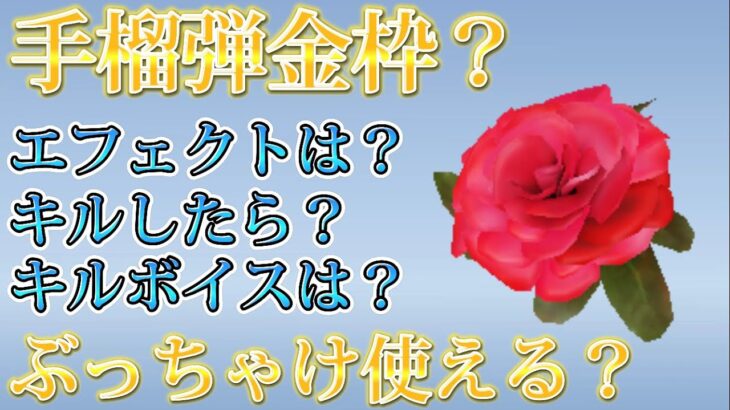 【荒野行動】手榴弾さん初の金枠