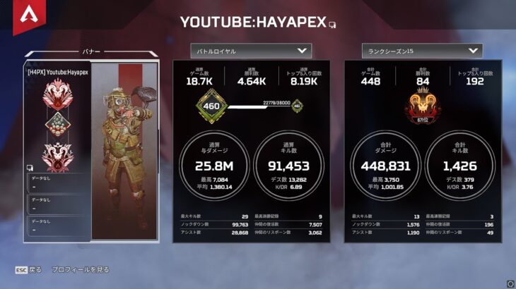 現プレデターによるキル集【APEX LEGENDS】