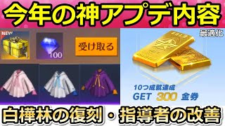 【荒野行動】計画中の神アプデ内容‼白樺林の復刻日＆無料300金券の指導者システムの最適化etc…エイムアシスト強化・S28以降の更新内容（バーチャルYouTuber）