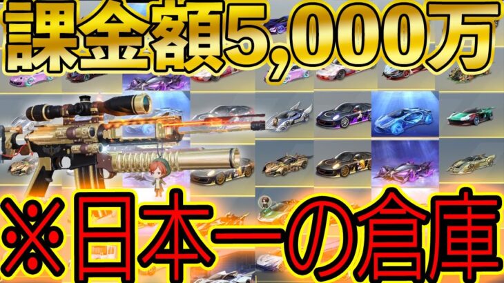 ※日本一【荒野行動】5,000万課金した廃課金者の倉庫がとんでもないことになっていた…