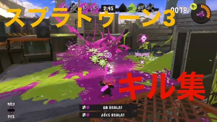 【Splatoon3】プラベ夜桜キル集