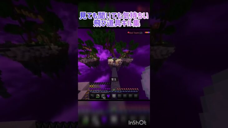 【マイクラ】飛び道具キル集#マイクラ #hive #minecraft #マイクラPVP#マイクラhive#hiveサーバー#shorts#統合版#おすすめ#ゲーム実況#short#PVP