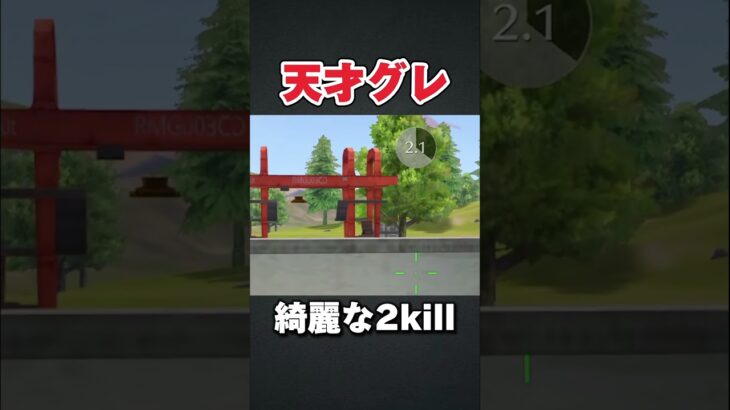 グレで綺麗な2kill #荒野行動 #荒野行動キル集 #キル集 #air4 #荒野の光 #shorts #foryou #グレネード