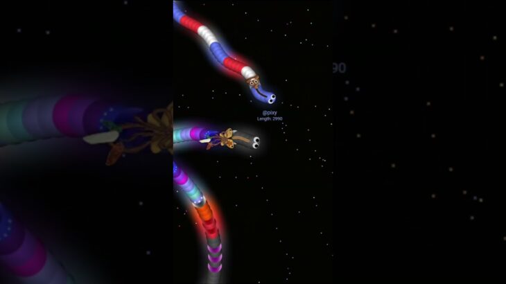 [スリザリオ]タイマンやBOキル集 #slither.io #worms #snake #ミミズゲーム #shorts