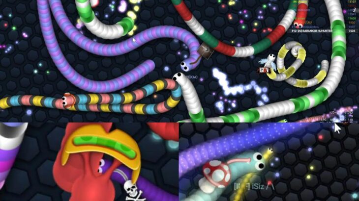 【頭良い】脳筋によるキル集【スリザリオ/slither.io】