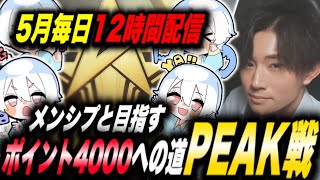 【荒野行動】メンシプと目指す！ポイント4000への道～PEAK戦～【5月毎日12時間配信8日目】 【縦型配信】