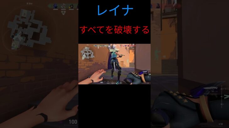 すべてを破壊する最強レイナ #valorant #valorant立ち回り #valorantキル集 #valorantclips #fps#shorts #short