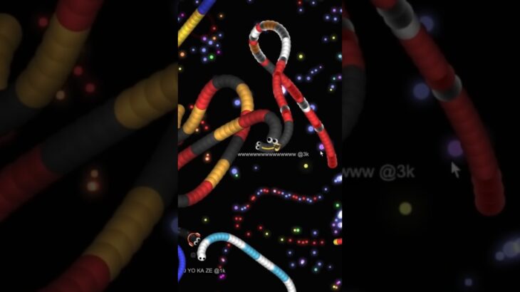 【slither.io】【スリザリオ】中央無双キル集①#snake #snakegame #スリザリオ #gaming #gameplay #shorts