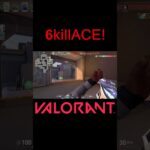 【VALORANT】6killACE #shorts #valorant #valorantclips #valorantクリップ #valorantキル集 #ヴァロラント #valorantショート