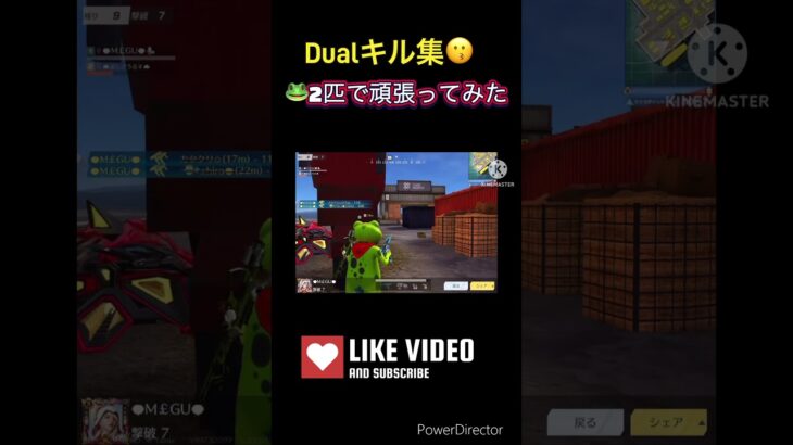 🐸2匹でドン勝取った😇！Dualキル集🎶 #music #song #playlist #81女子 #荒野行動 #pubgmobile #キル集 ＃荒野女子 ＃81女子 ＃81式 ＃エンジョイ勢