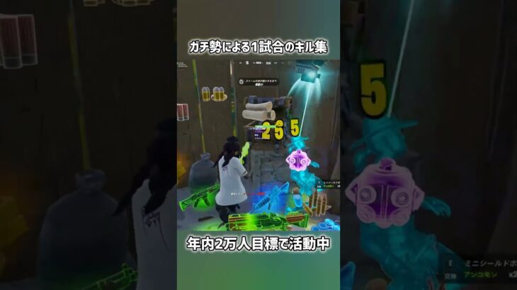 ガチ勢による1試合のキル集【フォートナイト】#フォートナイト #fortnite #shorts