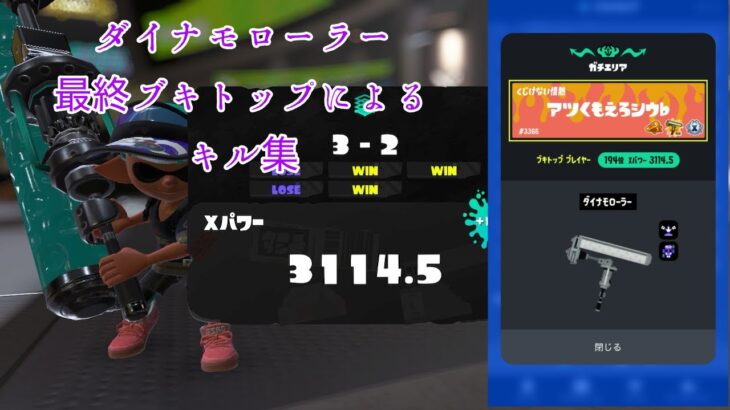 XP3100 ダイナモローラー キル集