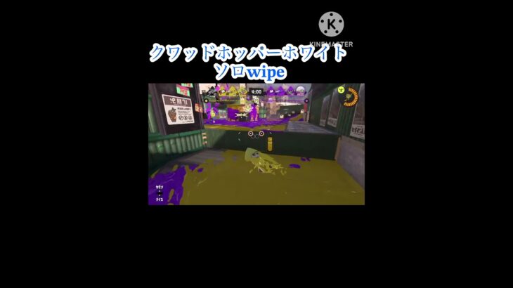 クワッドホッパーホワイトソロwipe #スプラトゥーン3 #キル集
