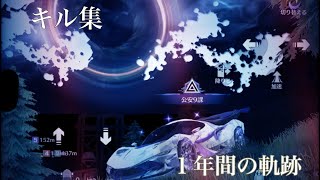 始めて1年間のプレイヤーによるキル集