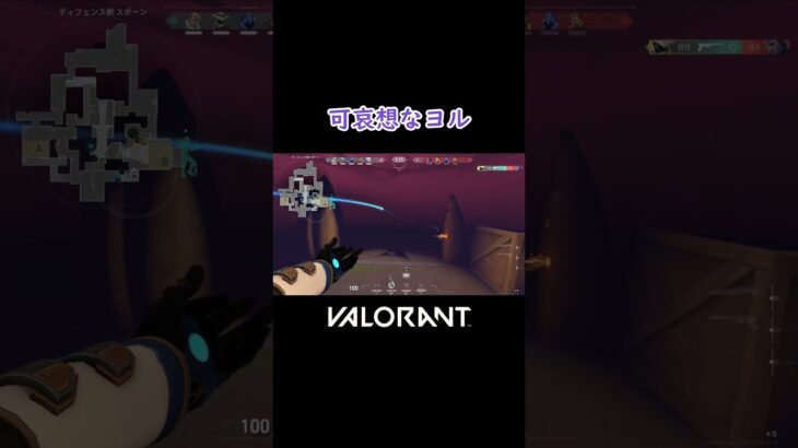 【VALORANT】可哀想なヨル #shorts #valorant #valorantclips #valorantクリップ #valorantキル集 #ヴァロラント #valorantショート