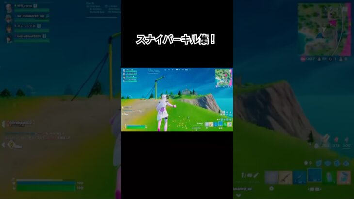 このキル集何点ですか？フォトナ女子、Switchジョイコン勢のスナイパーキル集です！最後までみてください！