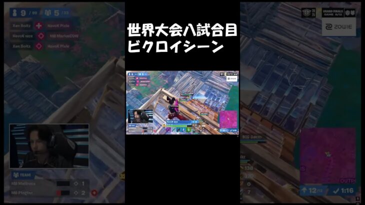 世界大会八試合目ビクロイシーン#fortnite #highlight #フォートナイトキル集 #フォトナ #フォートナイト #ajs #ゲーム実況 #アジア1位 #shorts #fyp #dfm