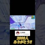 登録者数2000人いったからキル集作ってみた！【Fortnite/フォートナイト】