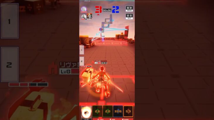 リヴァイの『快進撃』は止まらない。進撃の巨人コラボキャラ。6k0d【#コンパス 】#shorts