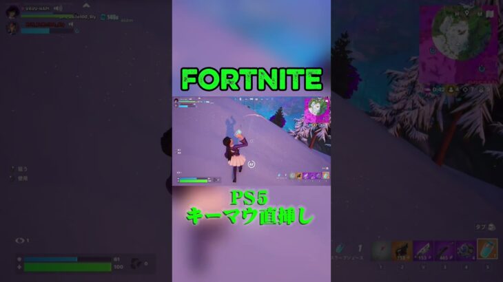 Fortnite PS5直挿し エンジョイ勢によるキル集