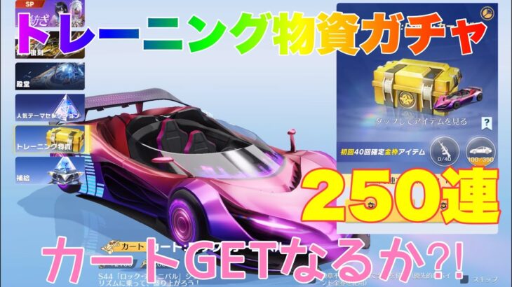 【荒野行動】S44トレーニング物資ガチャ250連カートGETなるか⁈ #荒野行動 #荒野行動ガチャ #荒野あーちゃんねる