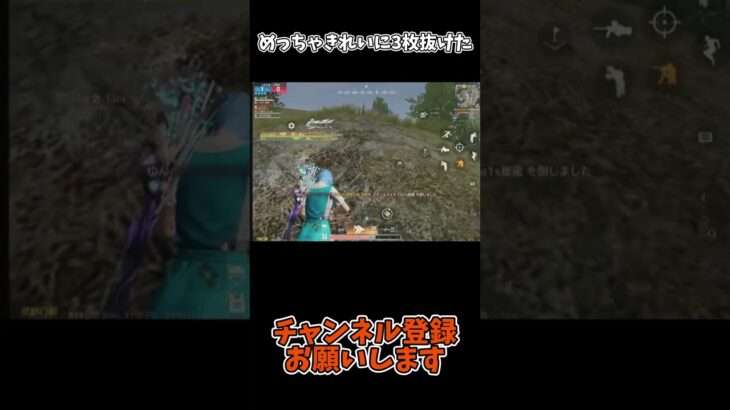 めっちゃきれいに３枚抜けた【荒野行動】