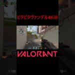 【VALORANT】ビタビタヴァンダル4Kill! #shorts #valorant #valorantclips #valorantクリップ #valorantキル集 #ヴァロラント