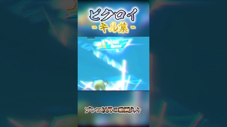 ビクロイしたマッチのキル集！#スイくんch #フォートナイト #fortnite #チャンネル登録者数100万人になる