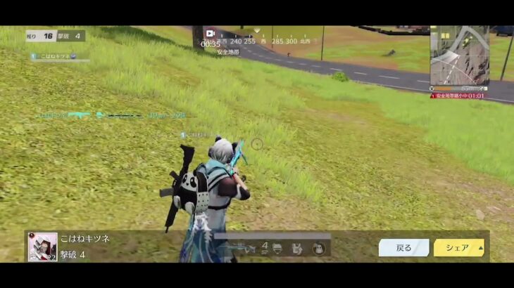 荒野行動キル集ひと試合