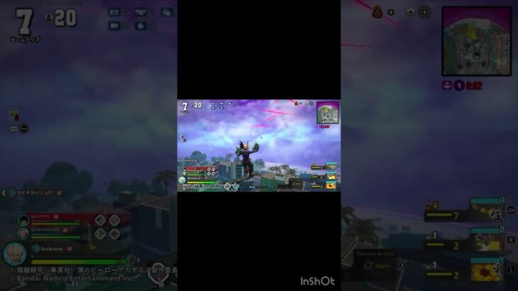 このゲームのモチベないです#ヒロアカur #かっこいいキル集 #僕のヒーローアカデミア